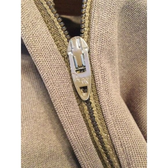 Vintage Lilli Diamond Women's Turtleneck Knit Fringe Dress Brown Size 10 - Picture 8 of 8